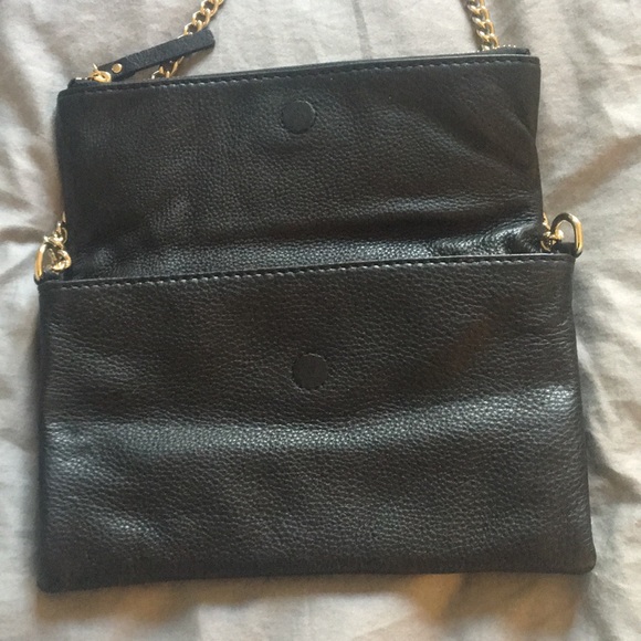 Kate Spade Black Leather Cobble Clutch/ Shoulder - Picture 4 of 5